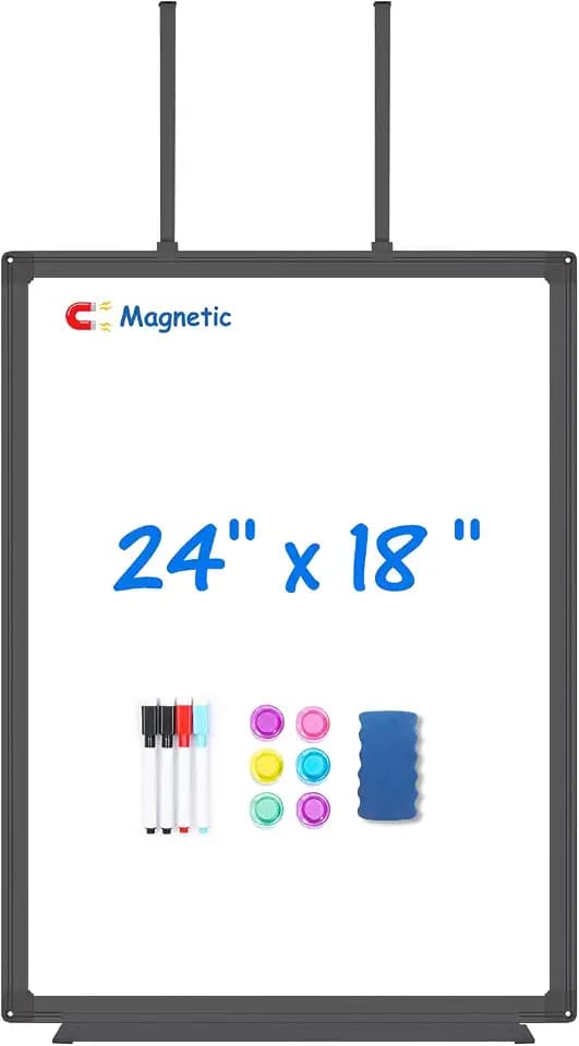 Maxtek Black Magnetic Dry Erase Board for Door 24 x 18 in