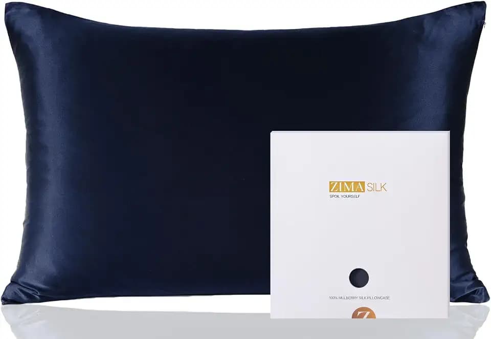 ZIMASILK 100% Pure Mulberry Silk Pillow Cases for Hair and Skin, Queen