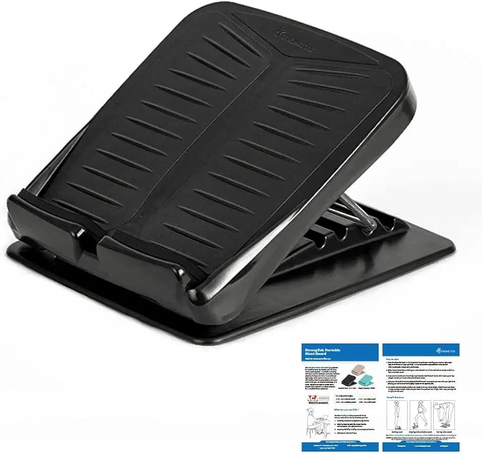 StrongTek Slant Board, ABS Plastic, Portable, 5 Angles 20°-50°, Non-Slip