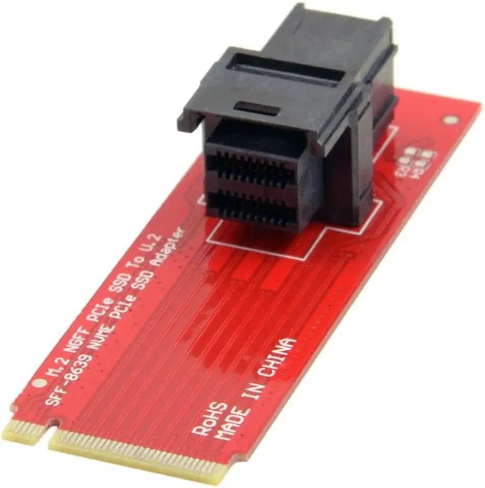 chenyang PCIe 4.0 M.2 NGFF auf SFF-8643 Adapter 2280MM für U.2 SFF-8639 NVME PCIe SSD Motherboard Interne Erweiterung Horizontaler Typ