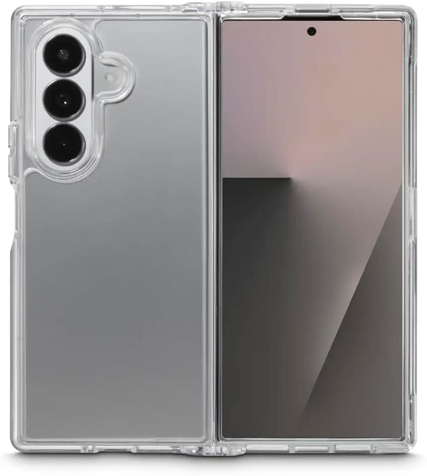 Hama Handyhülle für Galaxy Z Fold7 (Faltbare Hülle, Schutzhülle für Rückseite, Case, Kratzfest, extra Schutz für Kamera und Display, transparent, Slim, Hülle dünn, Anti Gelbstich) durchsichtig