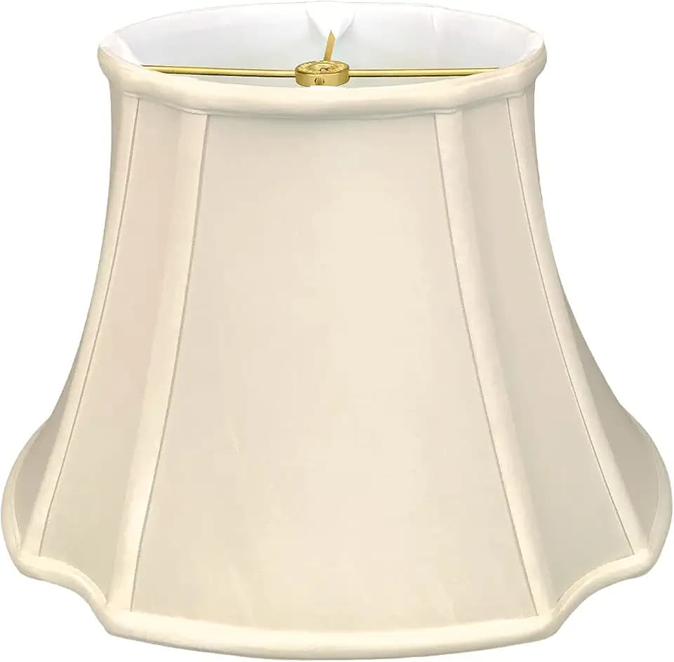 Royal Designs, Inc. BS-709-15BG Oval Inverted Corner Basic Lamp Shade, (7x9) x (12.75x15) x 10.75, Beige