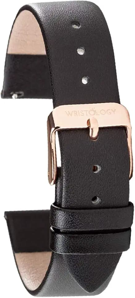 Quick Release Leather Watch Band Strap - Replacement for Mens or Womens Choose Color And Width 16mm, 18mm, 20mm or 22mm