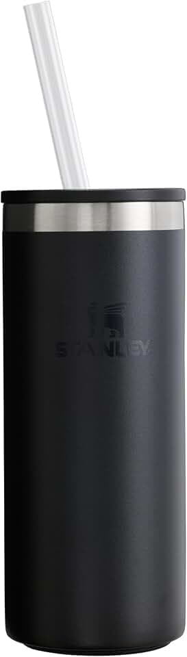 Stanley Everyday Can Cooler Cup 10 oz Slim | Beer, Seltzers, Soda, and Energy Drinks | Doubles as Tumbler | Insulated Stainless Steel Drink Holder | BPA-Free | Matte Black