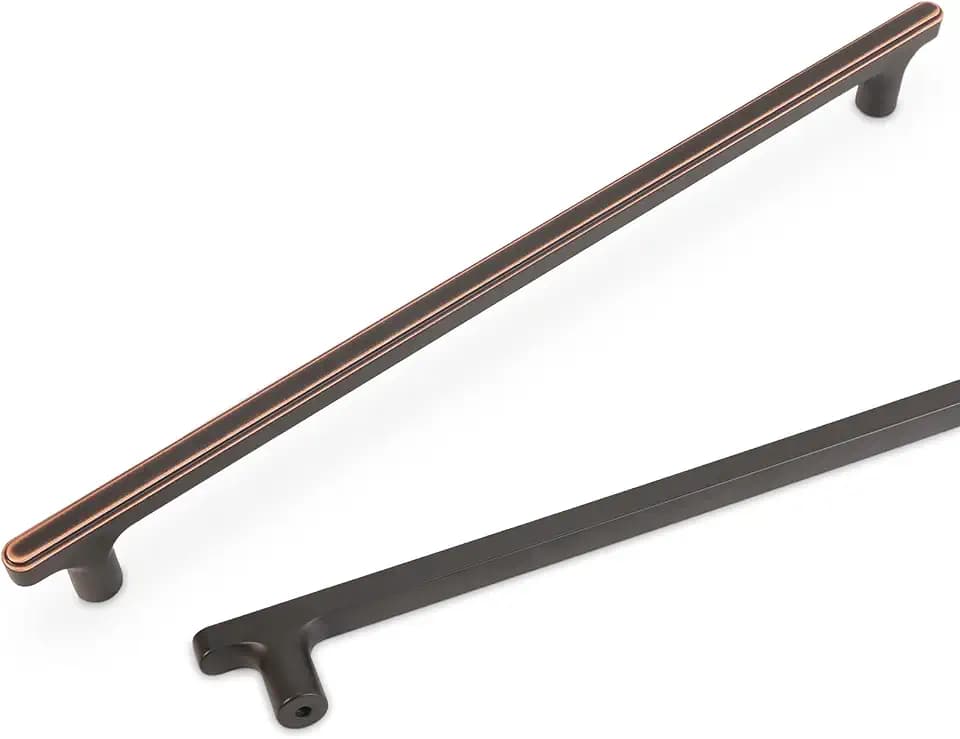 COTYKILEY 6 Pack 10 Inch(256mm) Oil Rubbed Bronze Cabinet Handles Kitchen Cabinet Pulls Cabinet Door Handles Kitchen Cabinet Hardware Cupboard Drawer Pulls Dresser Handles