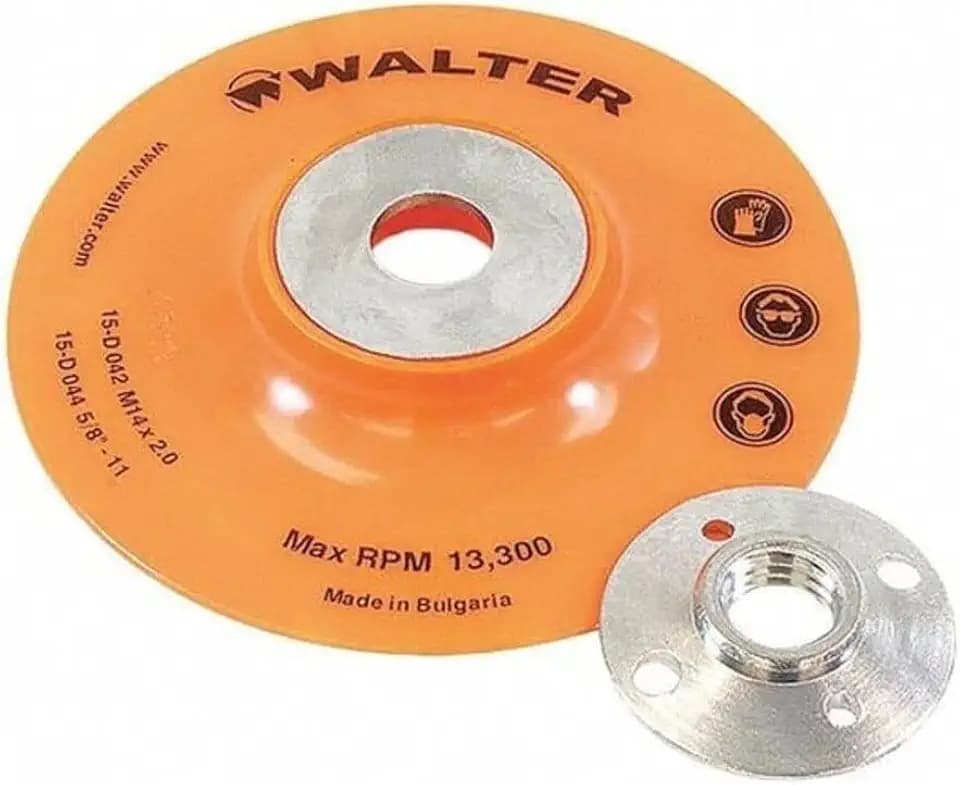 Walter Surface Technologies 15D044 Backing Pad Assembly - 4 ½ in. Sanding Disc Pad. Abrasive Wheel Pads