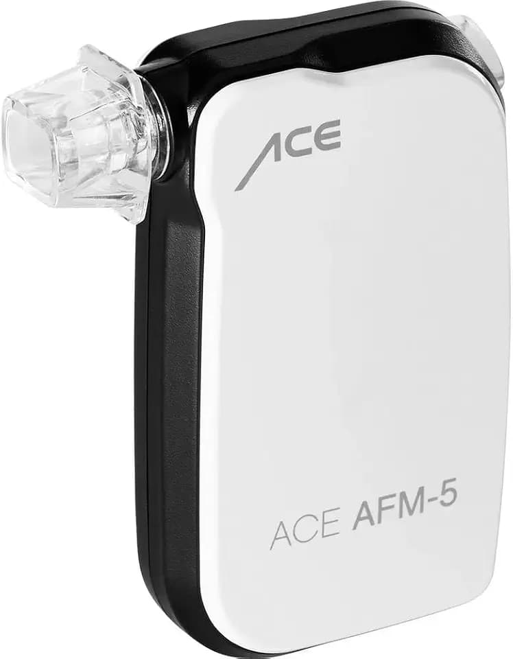 ACE 107221 Smartphone Alkoholtest afm-5, Bluetooth für Android + iOS, 68 mm, Weiß / Schwarz