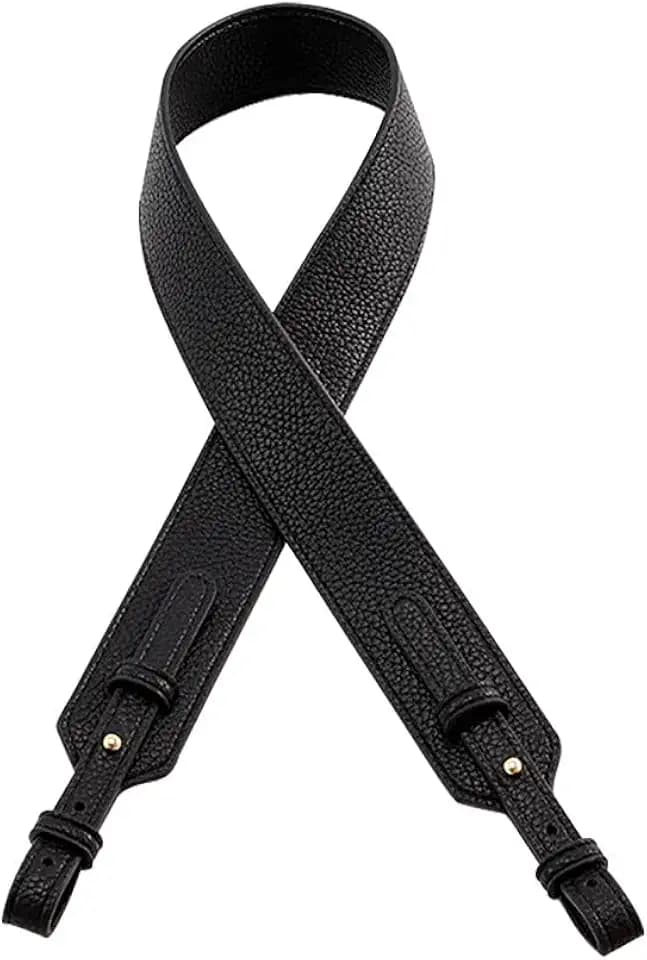Grain Leather Purse Strap Adjustable Crossbody Replacement Straps for Handbags Monk Head Screws Detachable