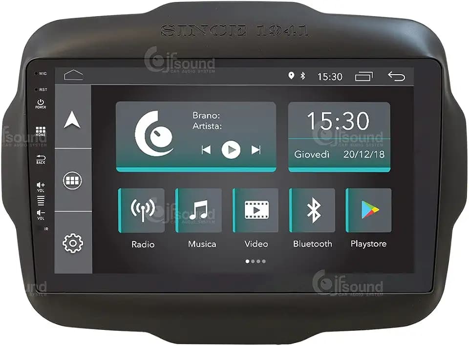Personalisiertes Autoradio für Jeep Renegade Android GPS Bluetooth WiFi USB DAB+ Touchscreen 9" 4core Carplay AndroidAuto
