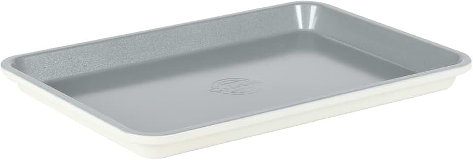 Sur La Table Kitchen Essentials Bake Sale 13 X 9 Inch PFOA, PFAS, PTFE Free Nonstick Cookie/Baking Sheet - Linen White