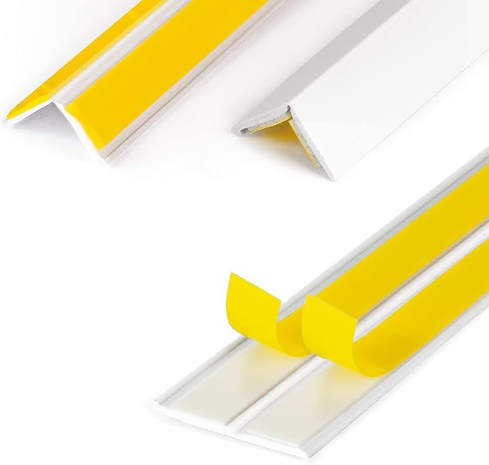 DQ-PP WINKELLEISTE – 10m Länge – 25x25mm – 1,5mm Stärke – Weiss