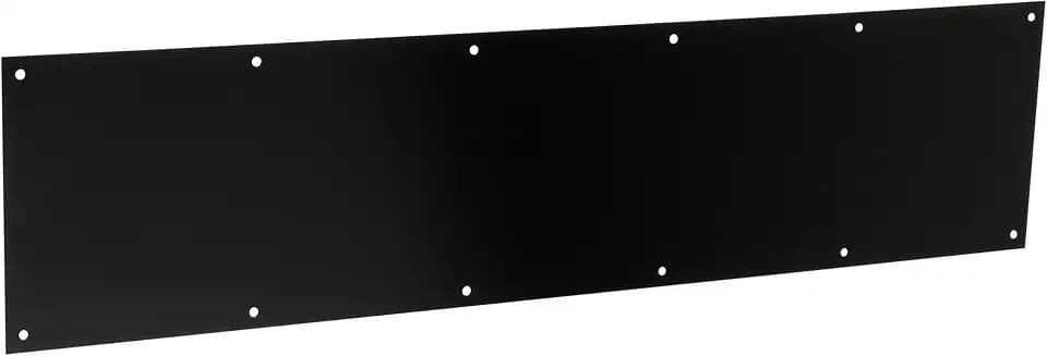 National Hardware Door Kick Plate, 8 in x 34 in, Aluminum, Matte Black