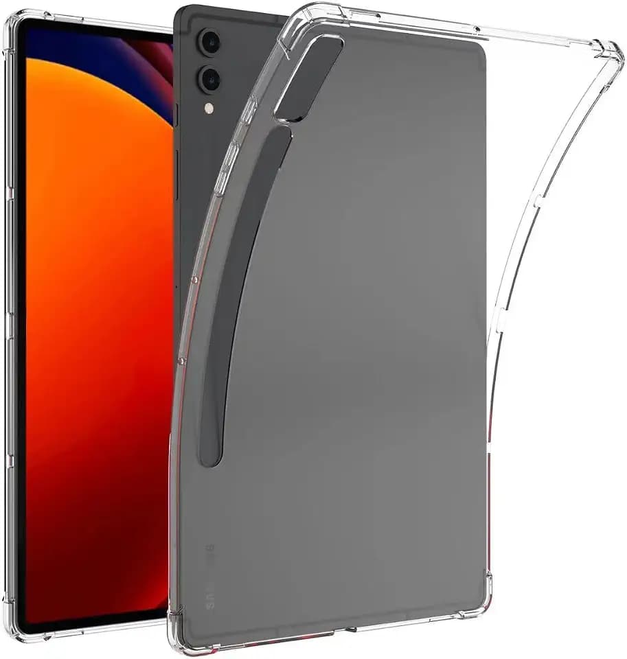 FiiMoo für Samsung Galaxy Tab S9+/Galaxy Tab S9 Plus/Galaxy Tab S10+ Hülle, Leicht Schutzhülle, Flexible TPU Kristall Klar Rückseite Cover Stoßfeste Case Cover, für Galaxy Tab S10+ Schutzhülle