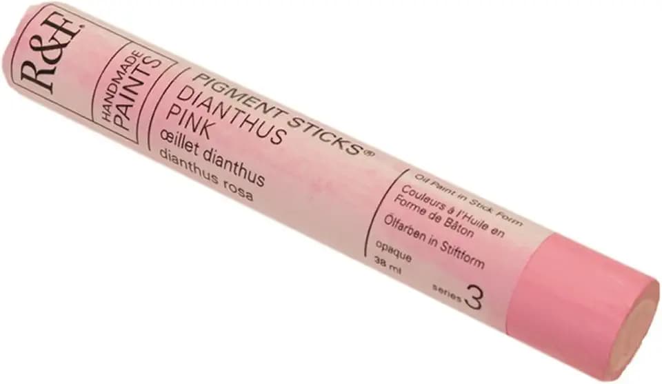 R&F Handmade Paints - Professional Oil Pigment Stick, Dianthus Pink, 38 ml