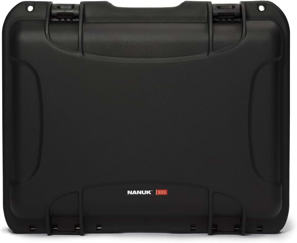Nanuk 933 Wasserdichter Hartschalenkoffer Mit Plüschschaumeinlage - Schwarz