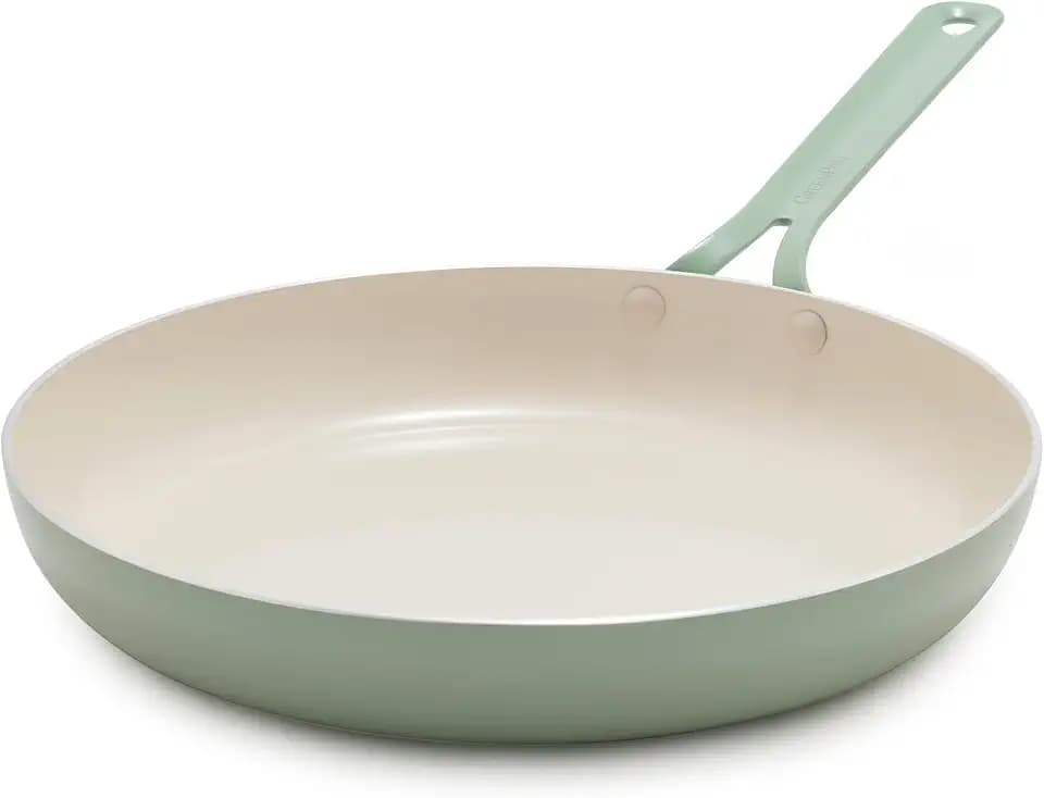 GreenPan Nova 12" Ceramic Nonstick Frying Pan Skillet, Pistachio Green