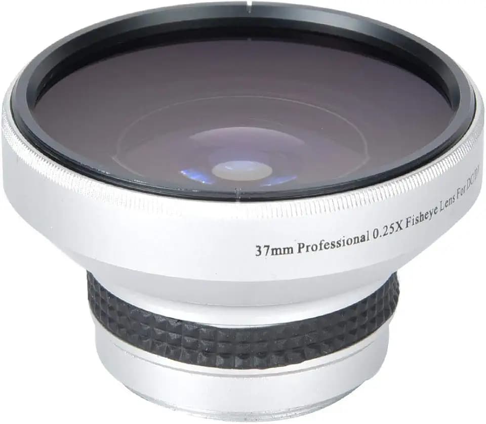 Mavis Laven 37 mm 0,25-faches Super Fisheye-Zusatzobjektiv für 37-mm-Kameraobjektive, Makroobjektiv allein mit 12,5-fachem Vergrößerungseffekt