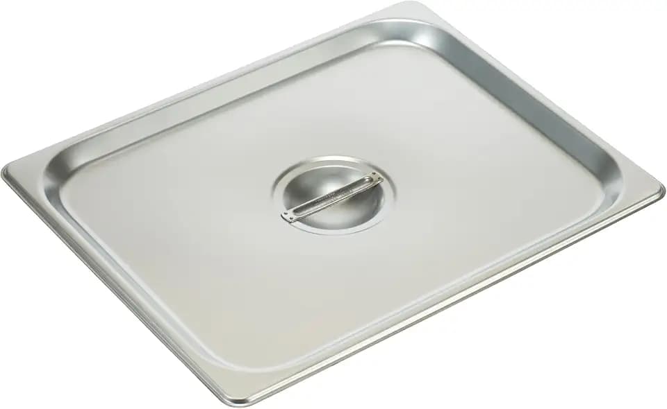 Winco SPSCH 44198 Size Solid Cover,Stainless Steel,Medium