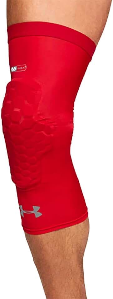Under Armour Basketball Hex Pad Leg Sleeve, Compression Sleeve with Hex Pad Technology-Basketball,Football,Volleyball & More