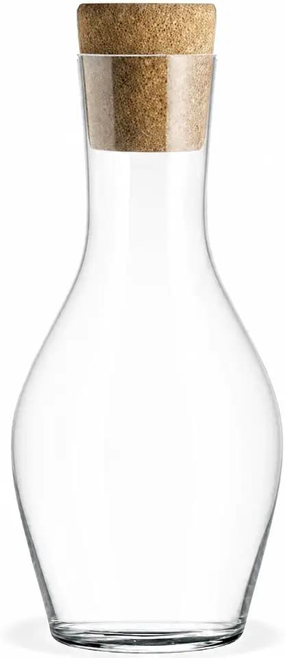 Holmegaard Cabernet Water Carafe, Clear, 10"H x 4.9"D, 40.6 oz, Designed by Peter Svarrer, Gift Box Included