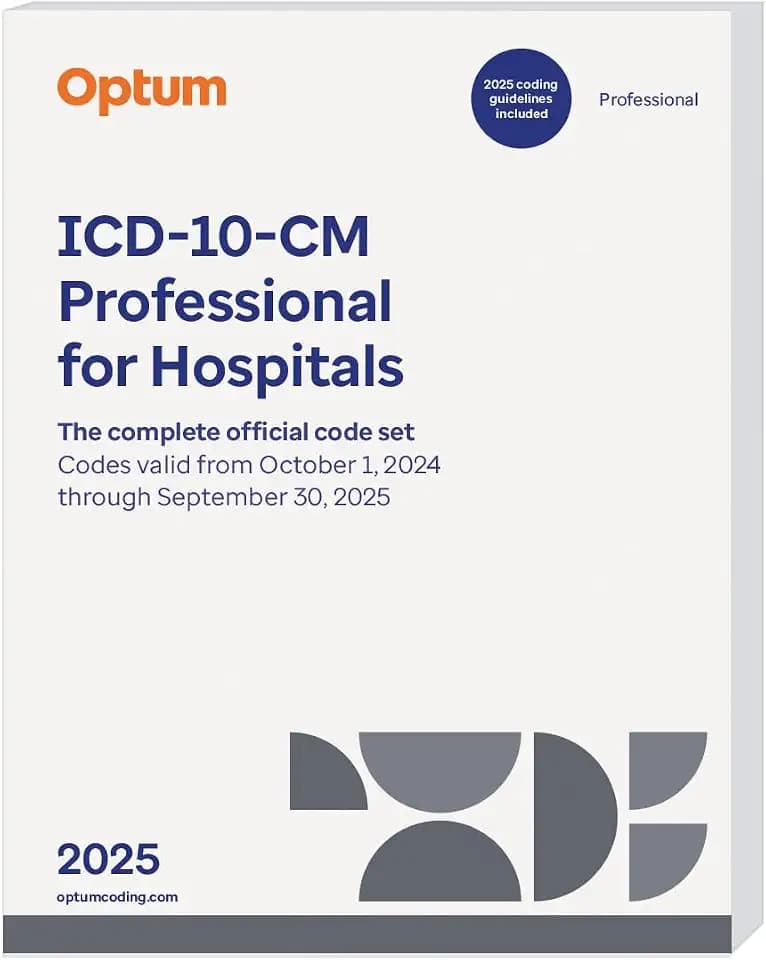 2025 ICD-10-CM Professional for Hospitals with guidelines (Softbound)