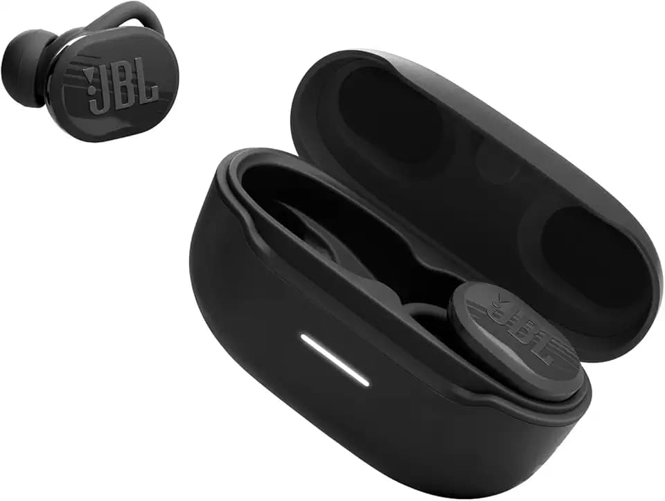 JBL Endurance Race 2, True Wireless Bluetooth-In-Ear-Kopfhörer, 48 h Akkulaufzeit, IP68 staub - und wasserdicht, Noise-Cancelling, JBL Pure Bass Sound, Smart-Ambient-Technologie, Sport-Modus, Schwarz