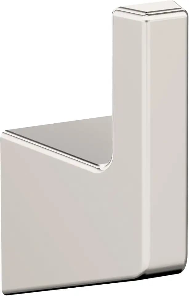 Amerock Blackrock Single Prong Polished Nickel Wall-Mounted Hook