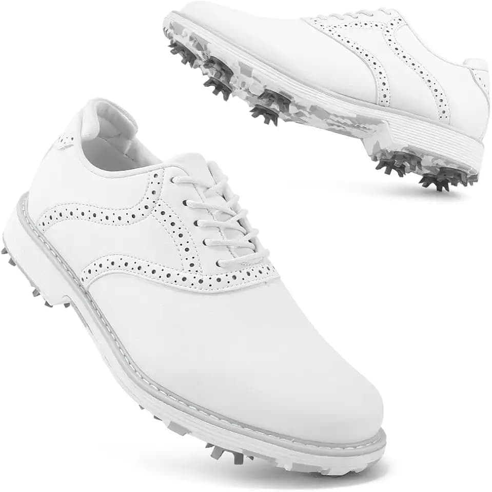 Women Professional Golf Sneakers Spikes Waterproof Golf Sports Shoes Ladies Golf Training Sneakers with Spikes