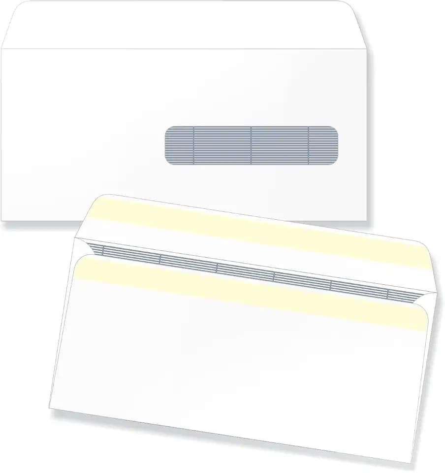 NextDayLabels CMS HCFA 1500 Security Tint Self Seal Envelopes, 100 Pack