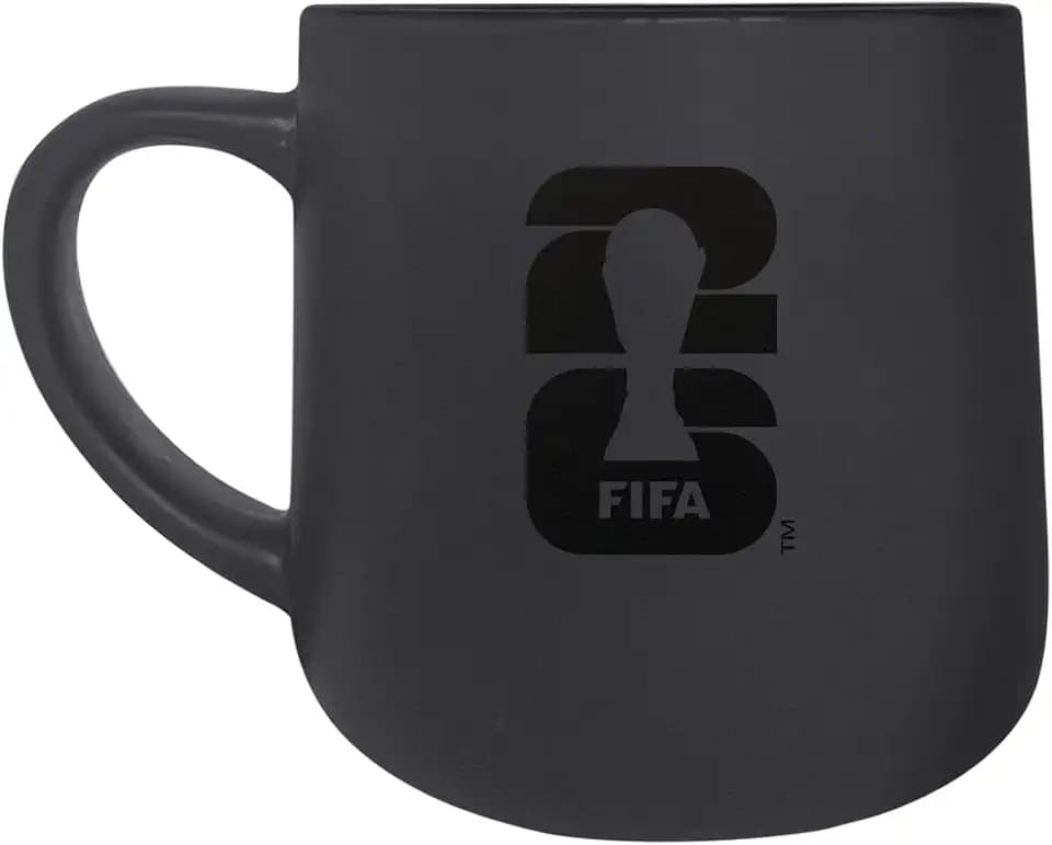 Soccer FIFA World Cup 2026 17oz Charcoal Matte Mug – Cermamic Coffee Cup With Large Capacity & Bold Matte Look – Great Gift For Soccer Fans & Collectors