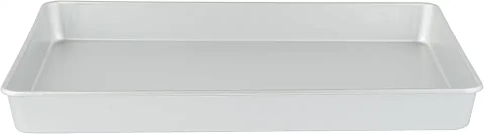 Restaurantware-Met Lux 18 x 12 x 2 Inch Straight-Sided Baking Tin, 1 Rectangular Cake Pan - Oven-Ready, Freezable, Anodized Aluminum Baking Sheet Cake Pan, Greaseproof, For Birthday