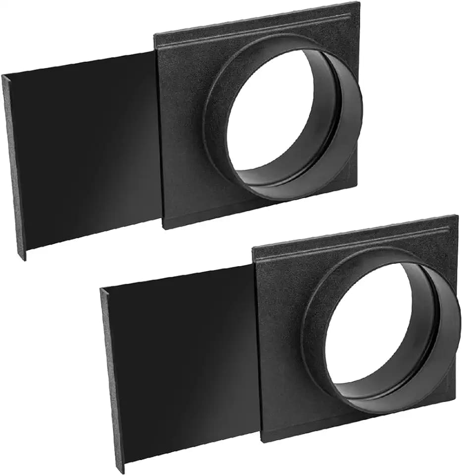 POWERTEC 70279-P2 6-Inch Blast Gate for Dust Collector, Dust Collection Fittings, 2 PK