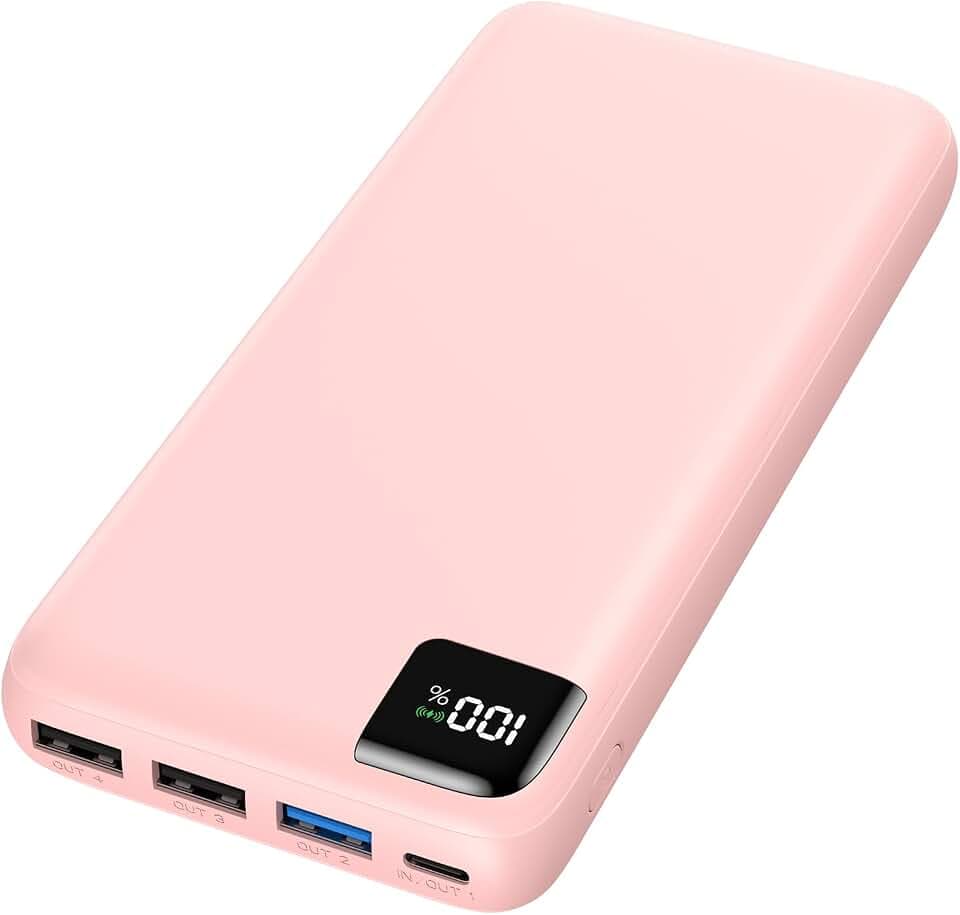 A ADDTOP Power Bank 20000mAh, 22.5W USB C Schnellladen Powerbank 4 Outputs