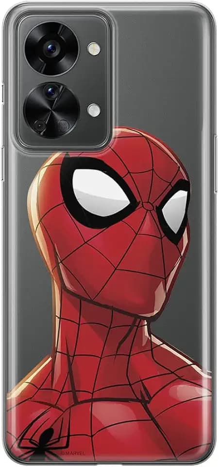 ERT GROUP Handyhülle für Oneplus Nord 2T 5G Original und offiziell Lizenziertes Marvel Muster Spider Man 003 optimal an die Form des Handy angepasst, teilweise transparent