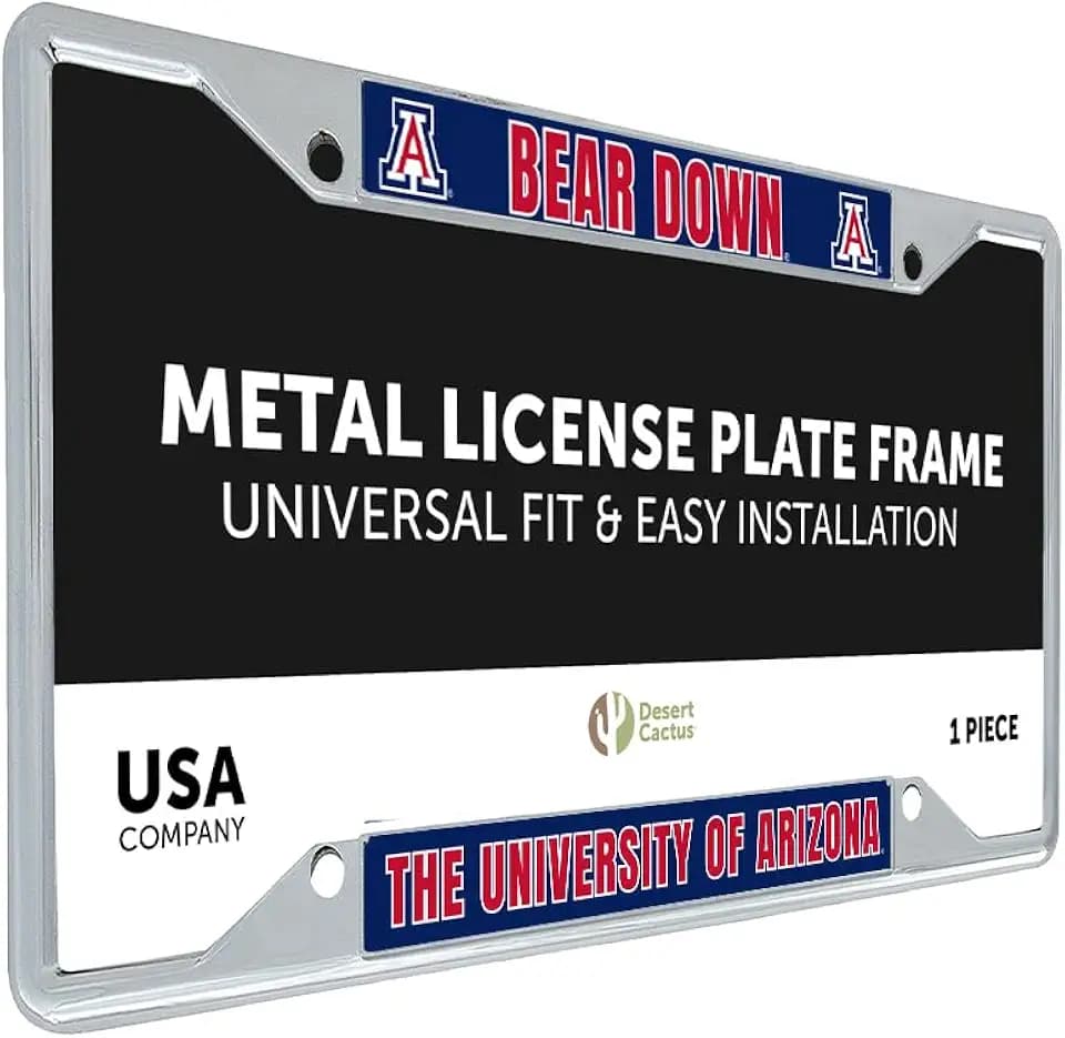 Desert Cactus University of Arizona Wildcats License Plate Frame (Slogan 1)