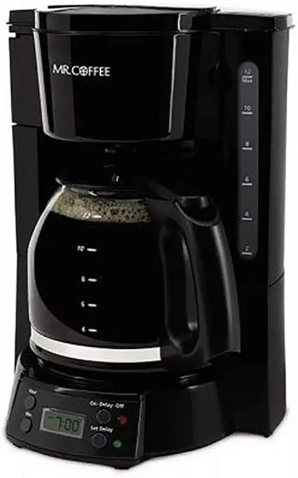 Mr. Coffee 12-Cup Programmable Coffee Maker, Black