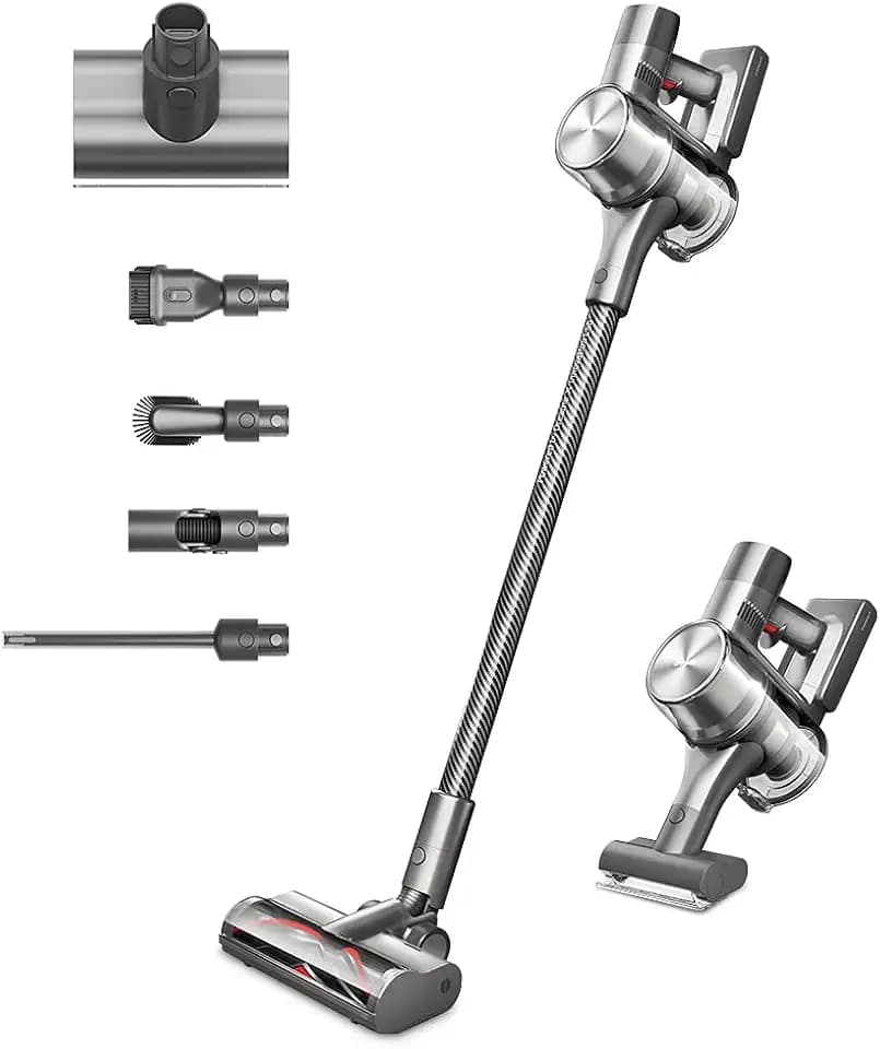 dreame T30 Cordless Vacuum Cleaner, 90mins Long Runtime Stick Vacuum, 190 AW Robust Suction Handheld Vacuum, Cordless Vacuum with HEPA Filters for Hard Floor Stairs