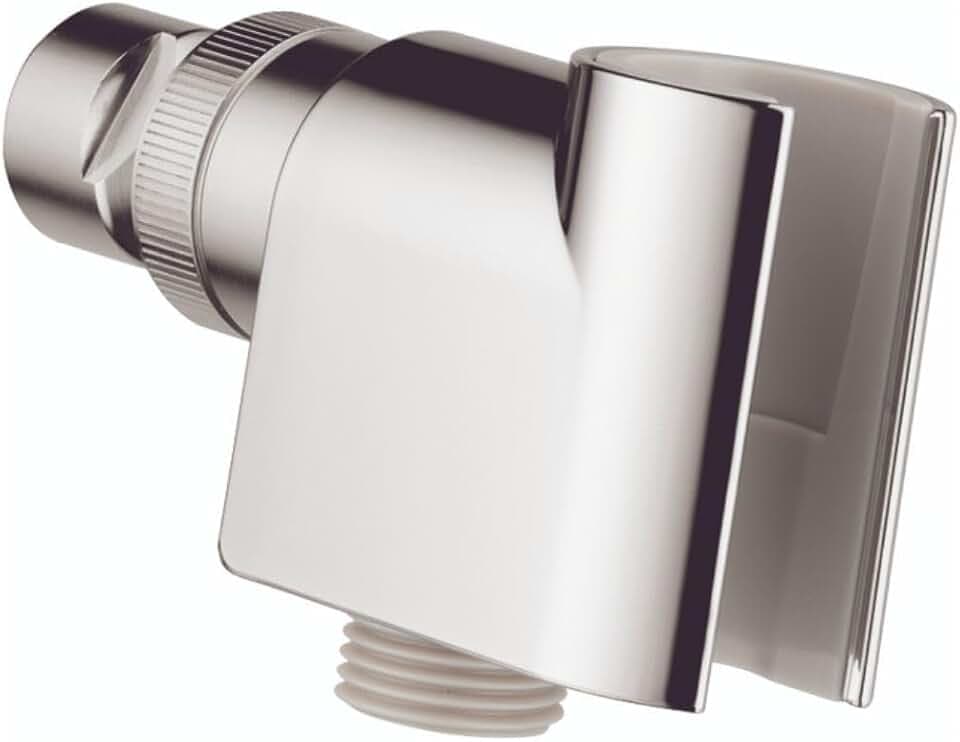 hansgrohe Robust Construction Handheld Shower Head HolderModern in Chrome, 04580000