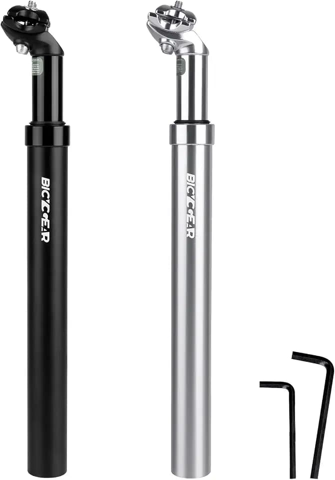 Suspension Seatpost 27.2 28.6 30 30.4 30.9 31.6 33.9 Bike Seat Posts with Suspension 40mm Travel Bicycle Seat Shock Absorber Aluminum Tube for E Bike MTB BMX Road City Bike