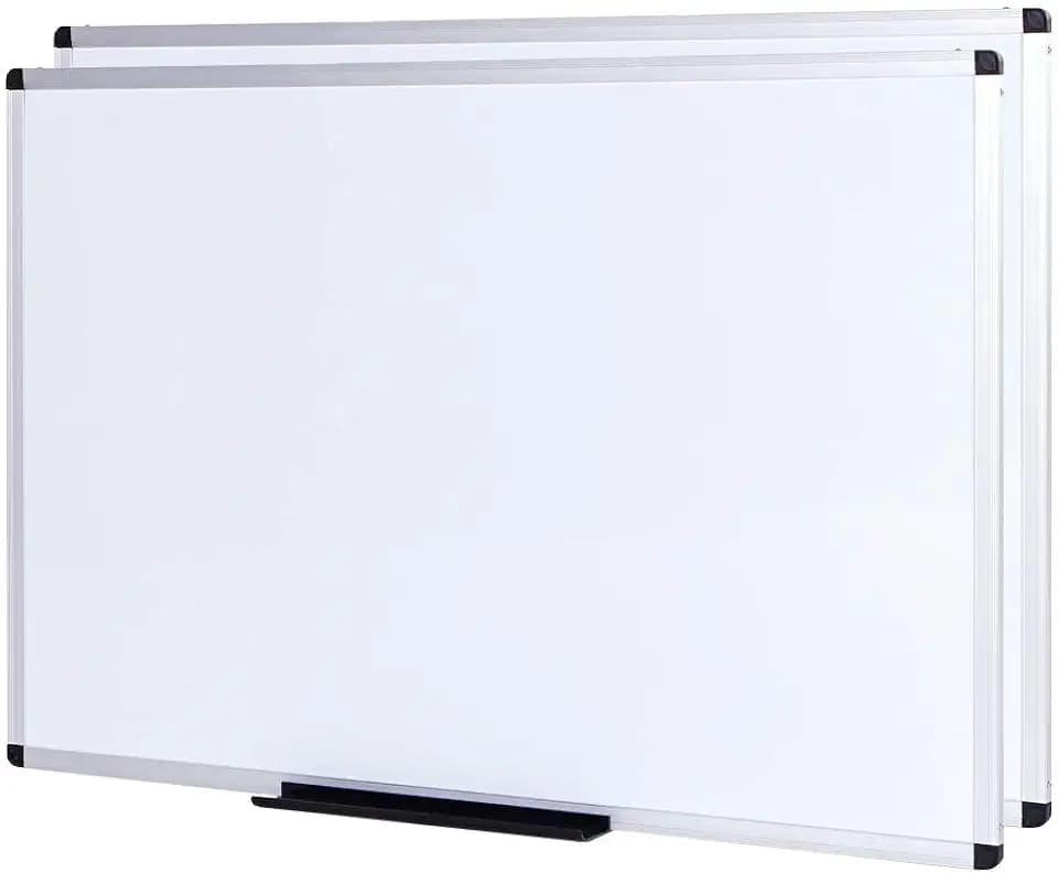 VIZ-PRO Magnetic Dry Erase White Board for Wall, 48 x 48 inches, 2 Pack
