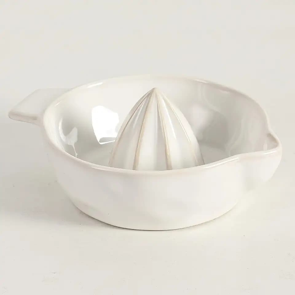 Ceramic Lemon Juicer Reamer Manual Citrus Lime Hand Squeezer Bowl Handheld