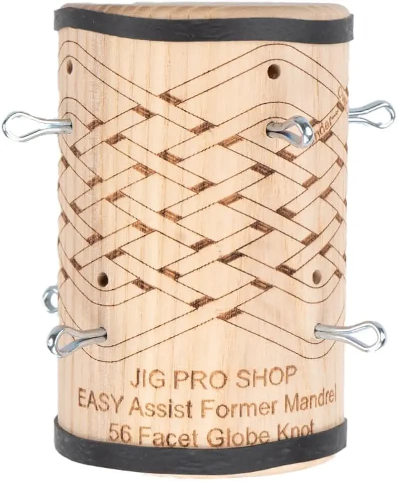 Paracord Planet Knot Tying Mandrels – Includes Pins and Rubber Bands – (Gaucho Knot, 2 in.)