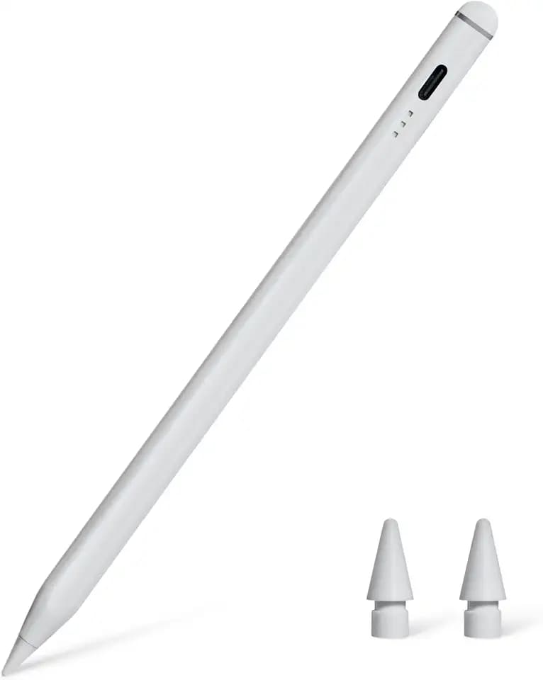 Amazon Basics Stylus-Stift, Kompatibel mit iPad (ab Generation 2018), Stift mit Handflächenerkennung