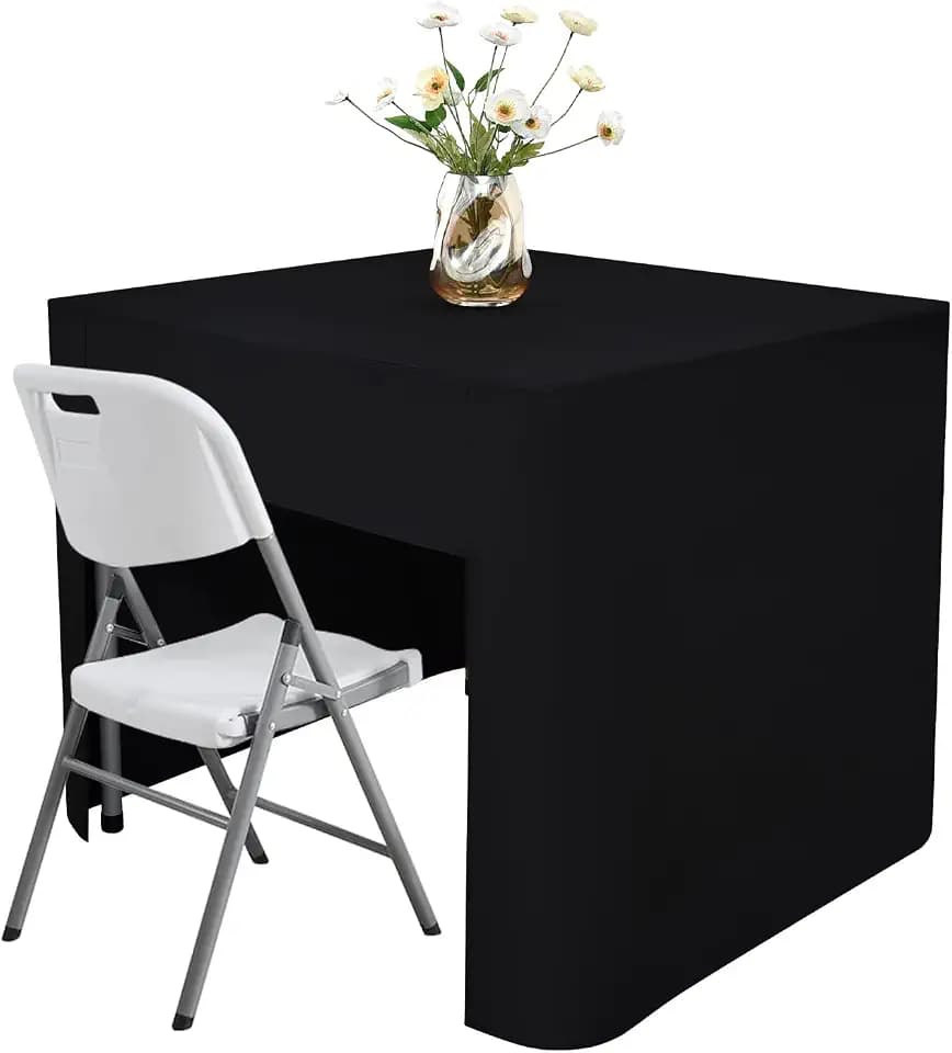 Square Fitted Tablecloth Open Back Card Table Tablecloth, 36x36 in