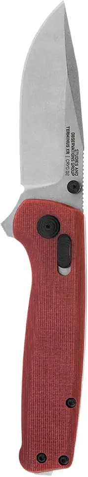 SOG Terminus XR G10 Daily Carry Rugged EDC Ambidextrous Pocket Folding Knives | G10 Handle | Wear-Resistant D2 Steel Blade