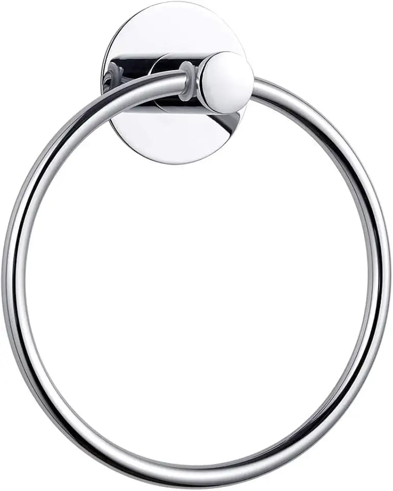 Adhesive Towel Ring Self Adhesive Hand Towel Ring Stainless Steel Rustproof Bathroom Towel Holder Wall Mount