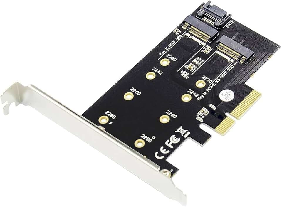 DIGITUS PCIe M.2 Adapterkarte – NVMe Erweiterungskarte für PCIe x4/x8/x16