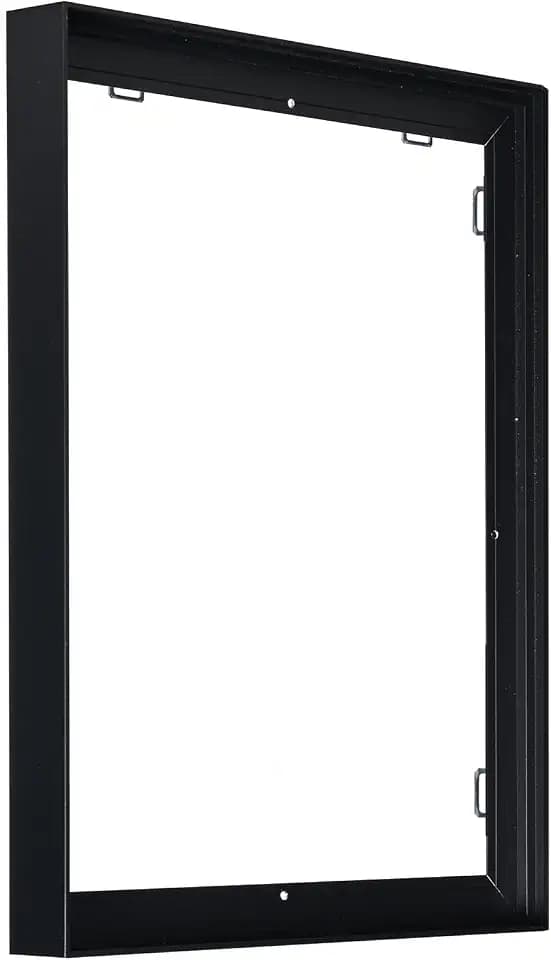 20x24 Assembled Canvas Frame for 0.6"-0.9" Deep Stretched Canvas, 0.75" Depth Floating Frame, Black(1PCS,Aluminum)