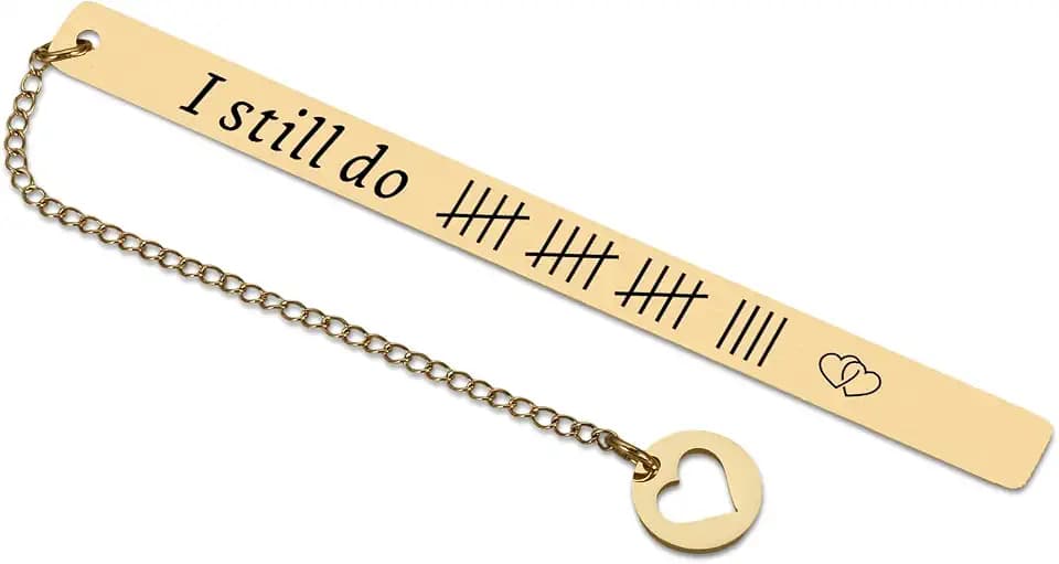 19th Anniversary Bronze Gifts for Him Her 19th Anniversary Bookmark Gift