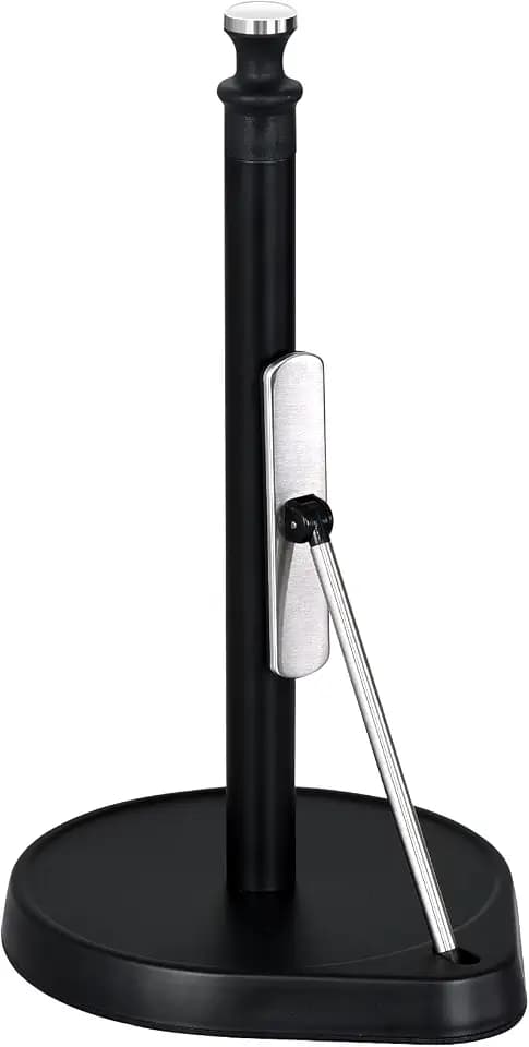 Dailyart Paper Towel Holder Countertop with One Hand Tear, Tension Arm